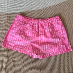 Pink Striped Juicy Couture Women's Sleep 😴 Shorts